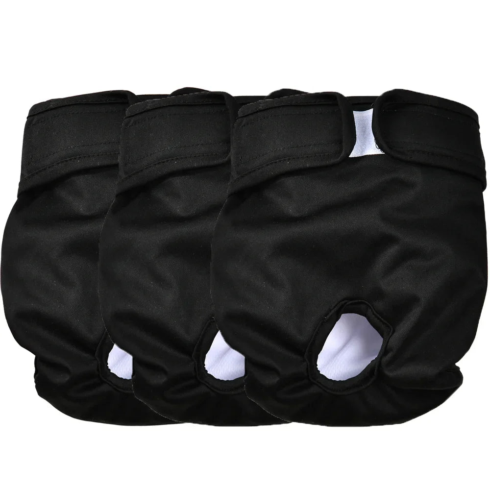 3Pcs Reusable Female Dog Diapers Washable