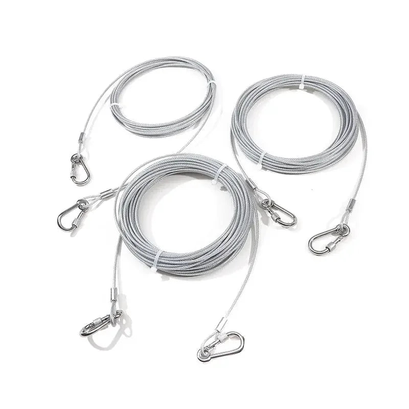 Double-headed Dog Tie Out Cable Leash