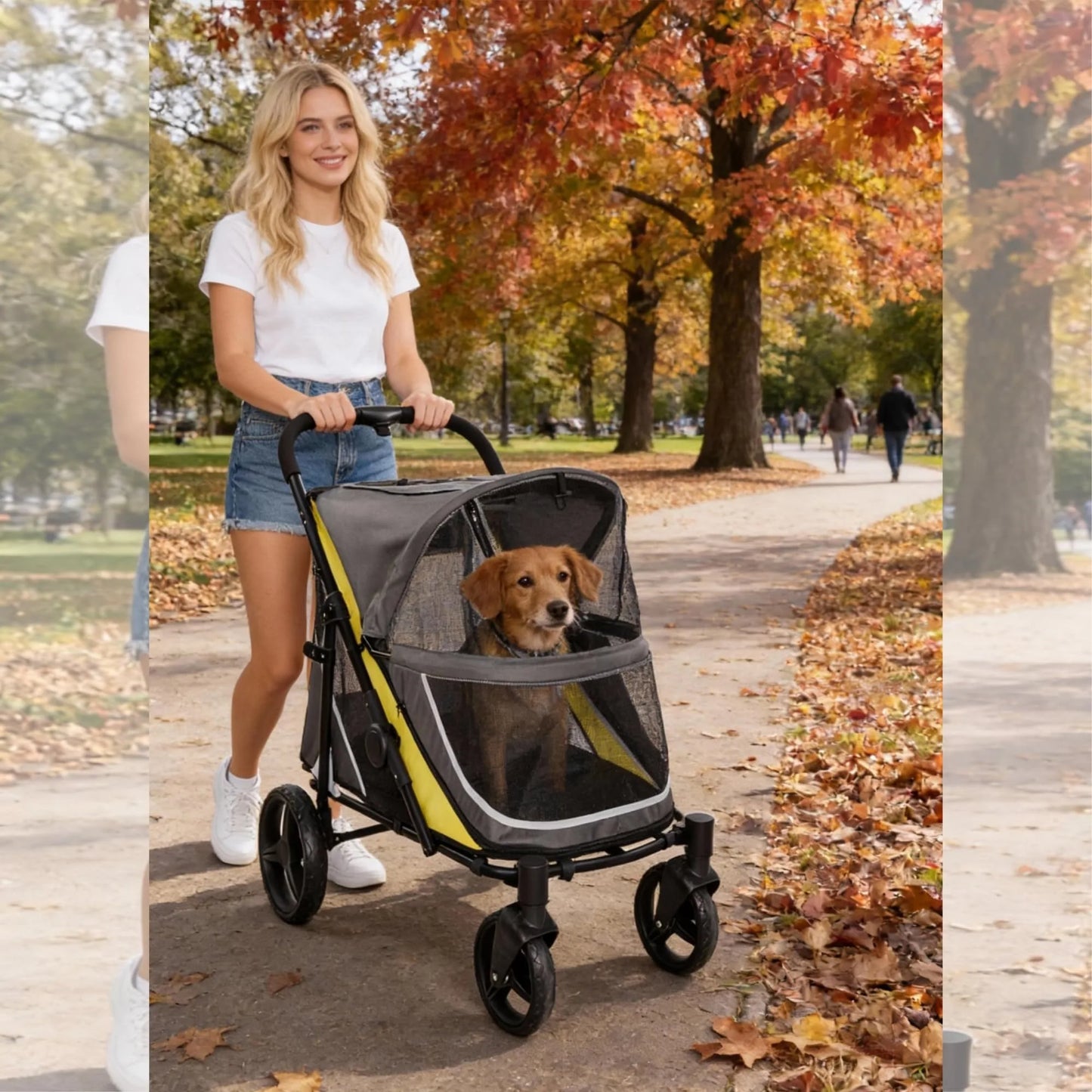 Dog Stroller for Large Dogs Heavy-Duty All-Terrain