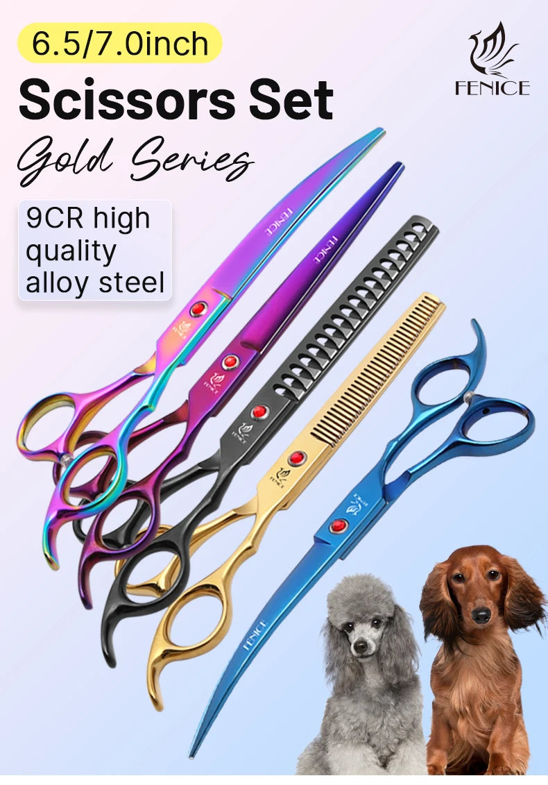 Dog Grooming Scissors Shears Set