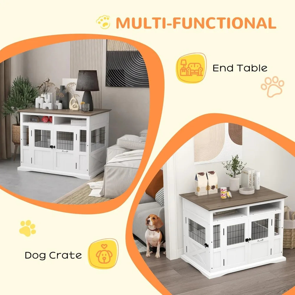 Wooden Dog Kennel Crate