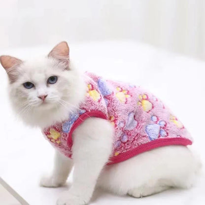 Cartoon Fleece Pet Clothes