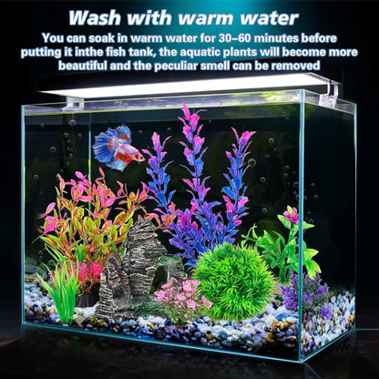 Artificial Aquarium Plants and Rocks