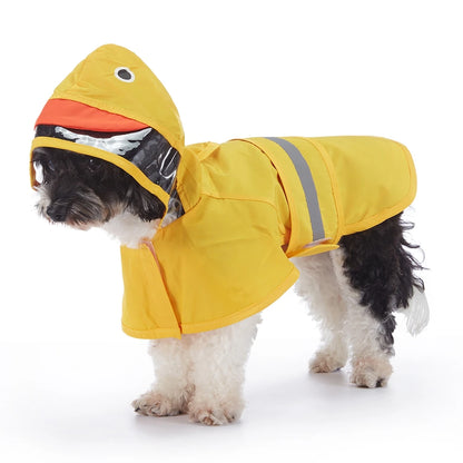 Fashionable Reflective Pet Dog Raincoat