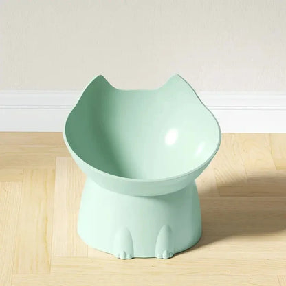 Anti-Tip Plastic Raised Pet Feeding Dish