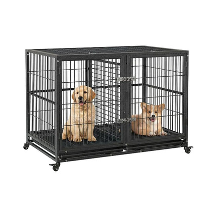 Heavy Duty Dog Crate for Large, Medium & Small Dogs