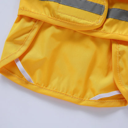 Fashionable Reflective Pet Dog Raincoat