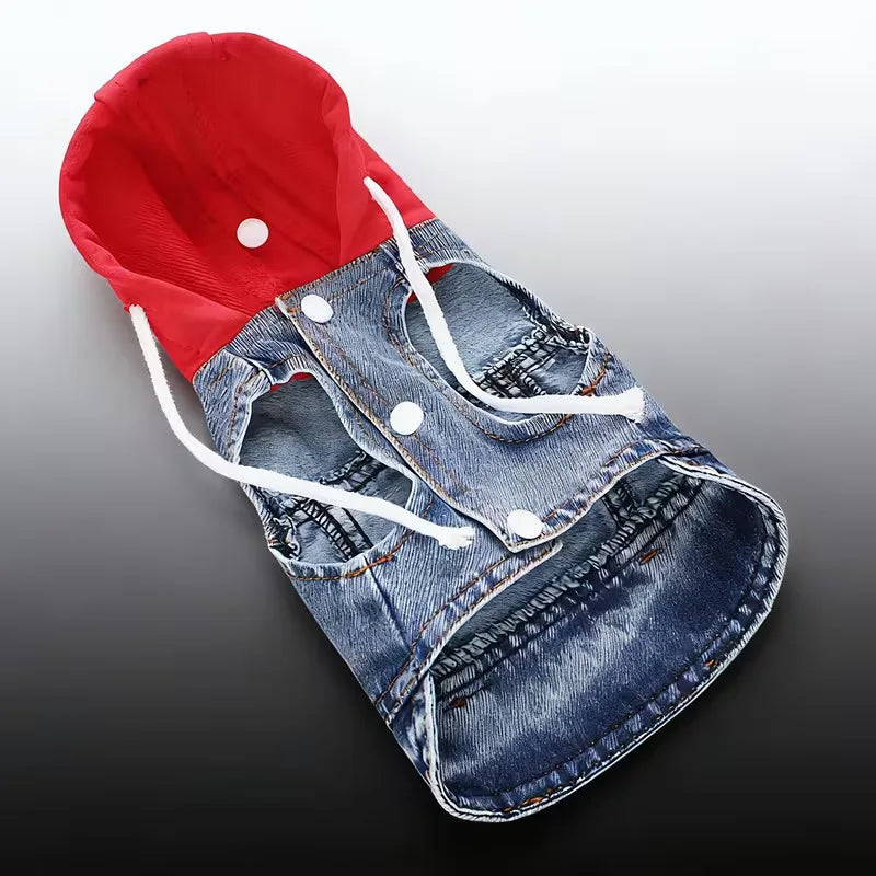Denim Pet Clothes for Small Dogs