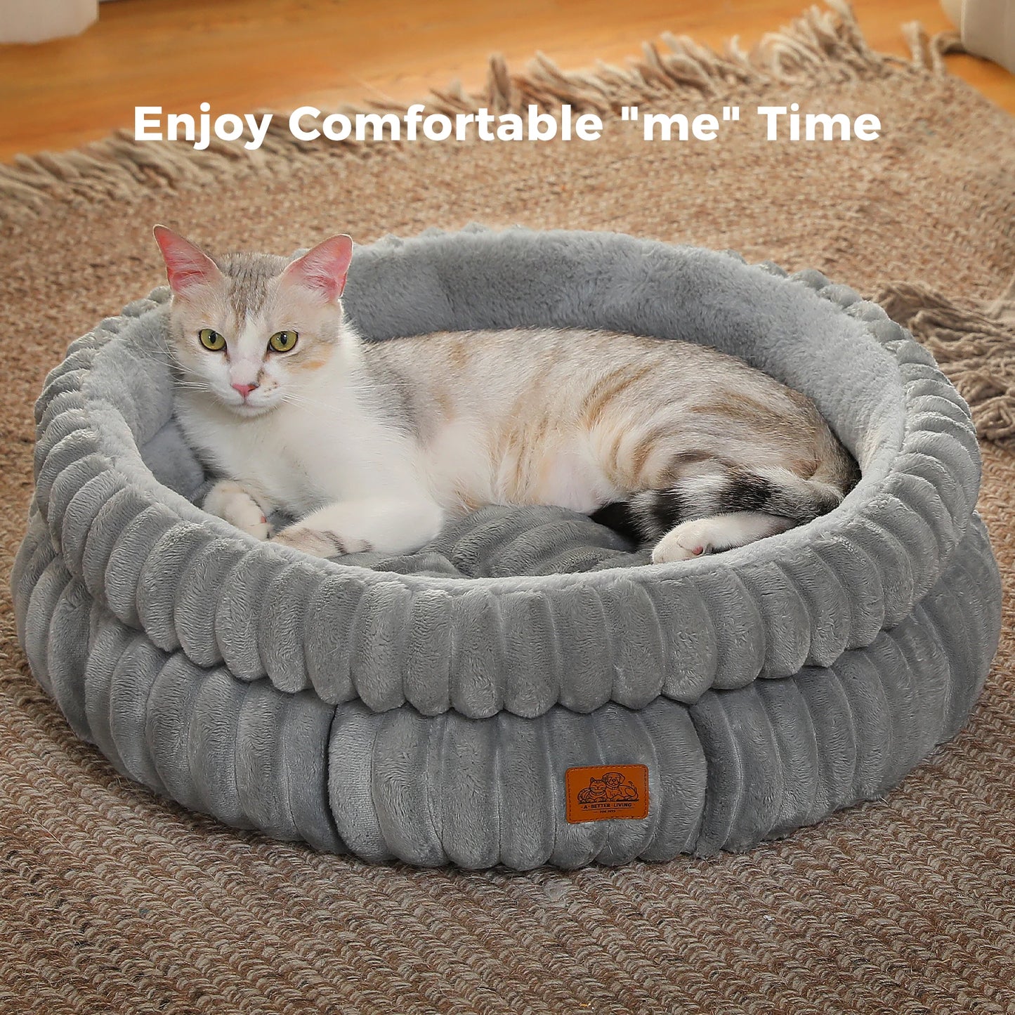 Washable Round Pet Bed