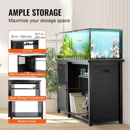 Aquarium Stand with 75 Gallon Fish Tank