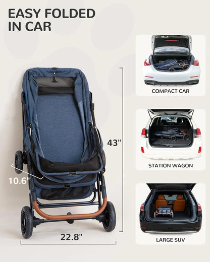 Large Dog Stroller for 2 Pets