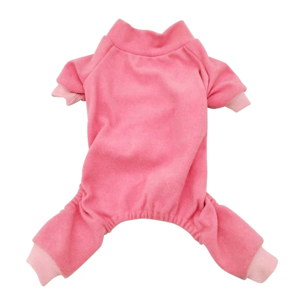 Winter Fleece Dog Pajamas