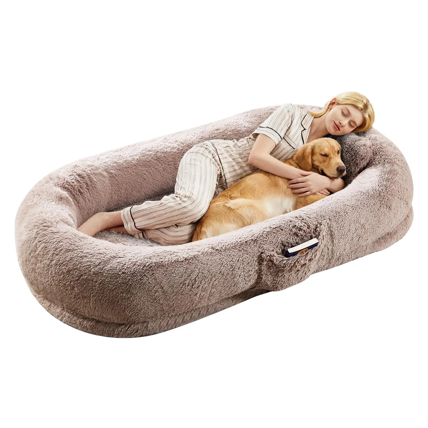 Orthopedic Faux Fur  Oversized Dog Bed