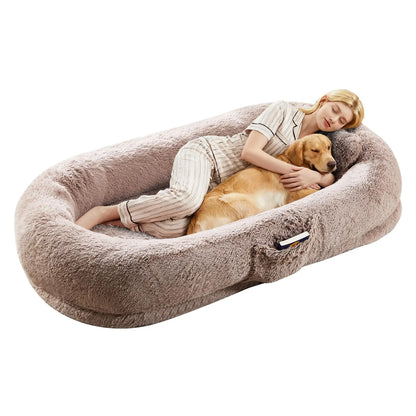Orthopedic Faux Fur  Oversized Dog Bed