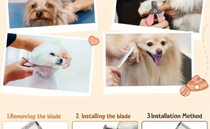 Professional USB Rechargeable Pet Grooming Tool Set