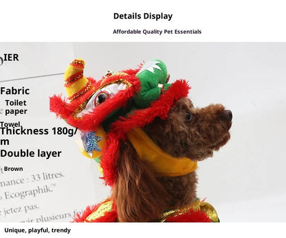 Chinese Style Chinese  Pet Outfits for Cats Dogs