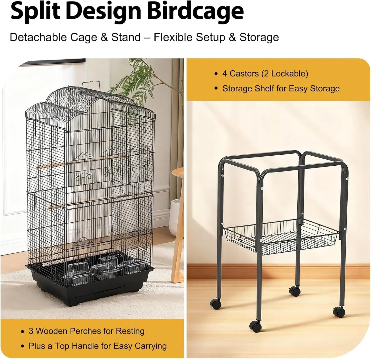 All-in-One Multi-Level Parrot Habitat