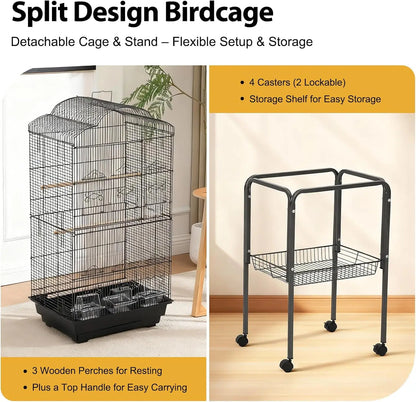 All-in-One Multi-Level Parrot Habitat