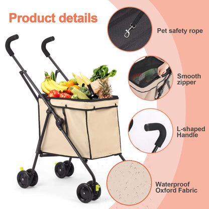 Dog Stroller Pet Travel Cart