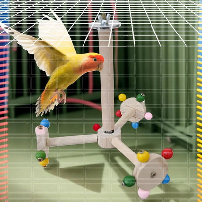 Perch Toy With Rotating Balls