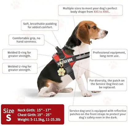 Service Dog Vest & ID Cards Set for ADA Compliance