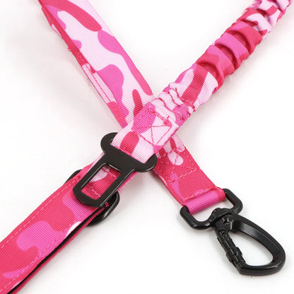 Military Pink Camouflage Dog Harness