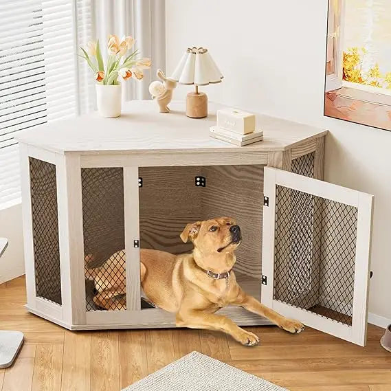 Decorative Pet Crate Side Table
