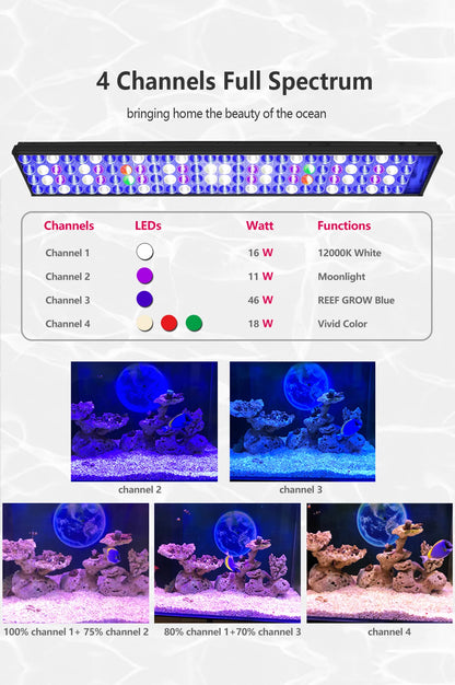 WiFi Dimmable LED Aquarium Light