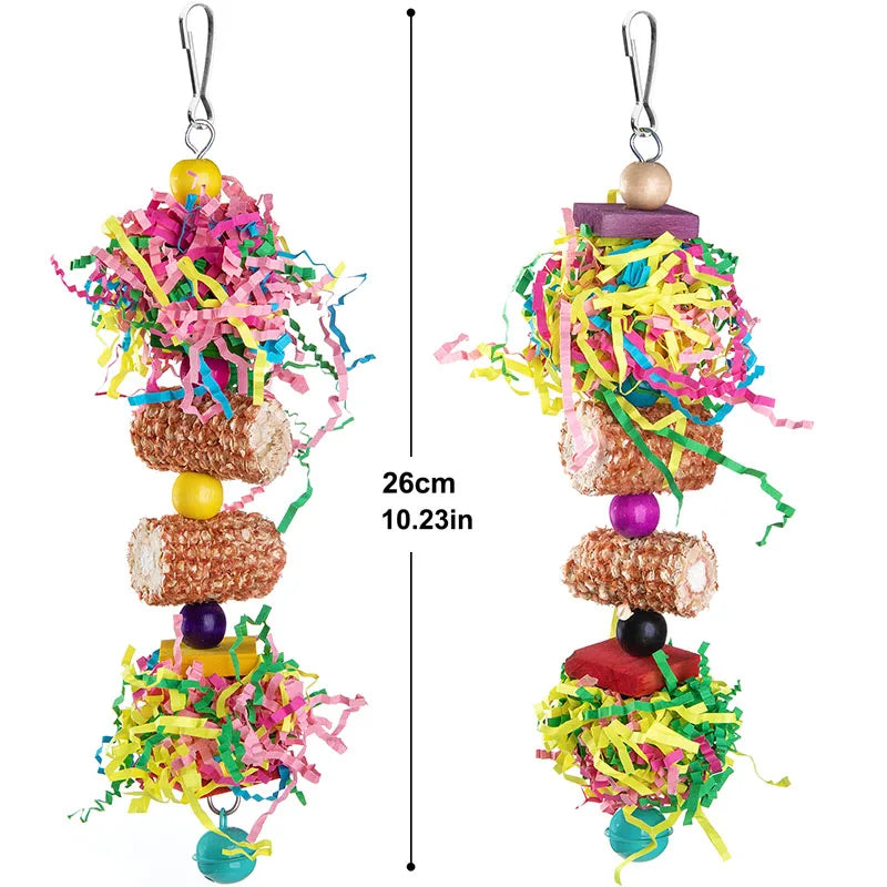 Assorted Hanging Cage Bird Chewing Rack Toys