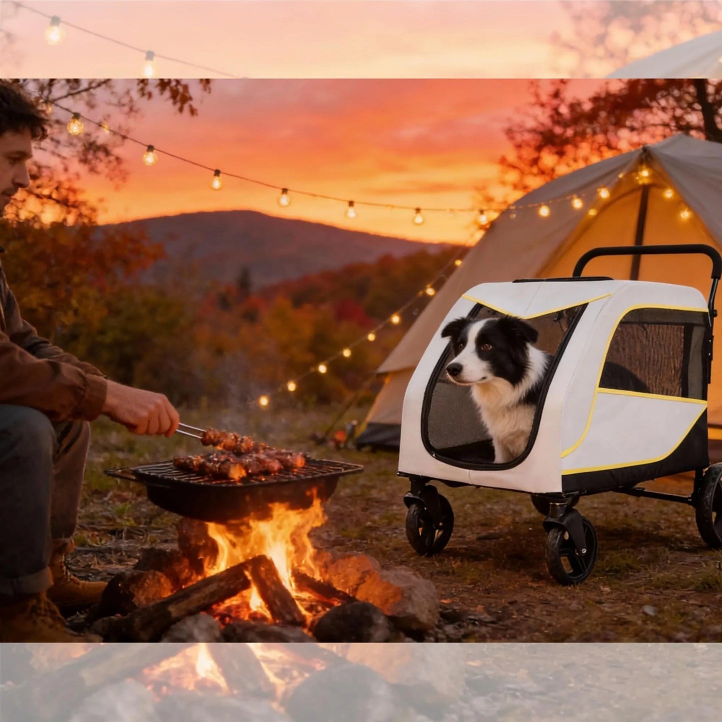 Dog Stroller for Large Dogs Heavy-Duty All-Terrain