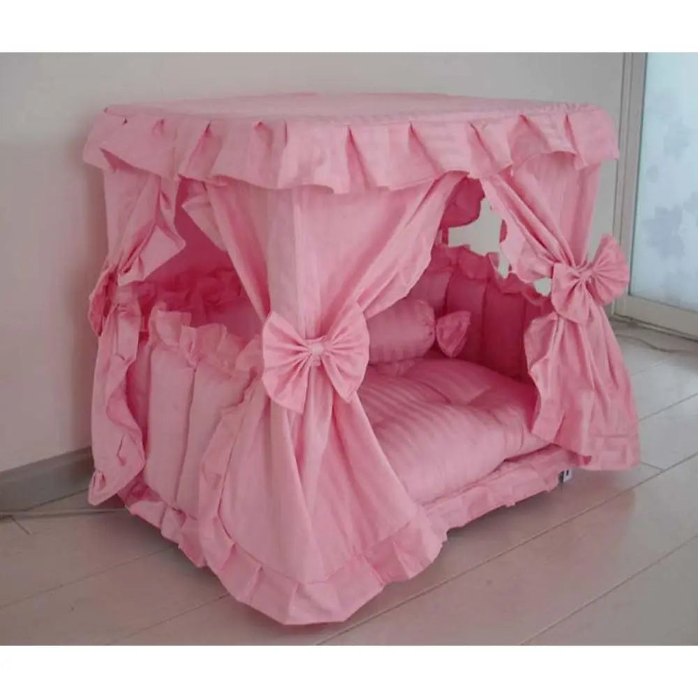 Pet Dog Handmade Bed House+1 Candy Pillow