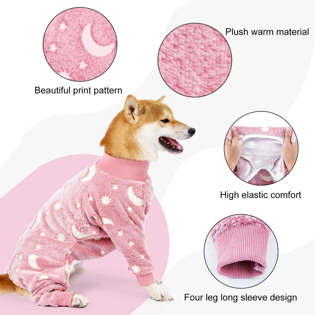 Onesie Pet Pjs Full Body Cover Dog Jumpsuit Clothing