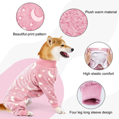Onesie Pet Pjs Full Body Cover Dog Jumpsuit Clothing