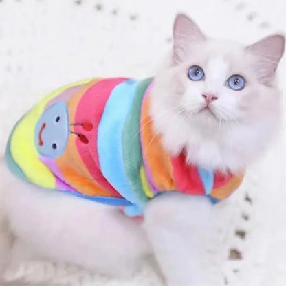 Cartoon Fleece Pet Clothes
