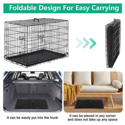 XL Dog Crate Dog Kennel Double Door,42 inch