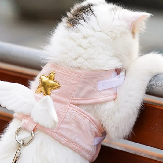 Angel Wing Vest Cat Dog Set