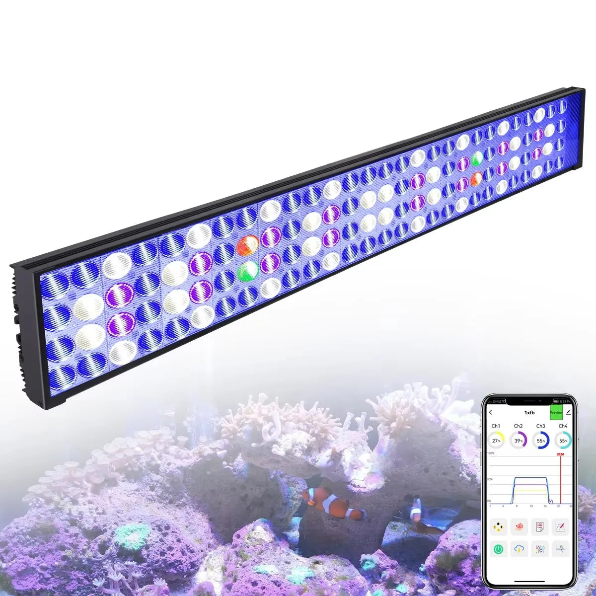 WiFi Dimmable LED Aquarium Light