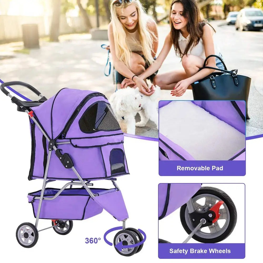 3 Wheels Pet Stroller