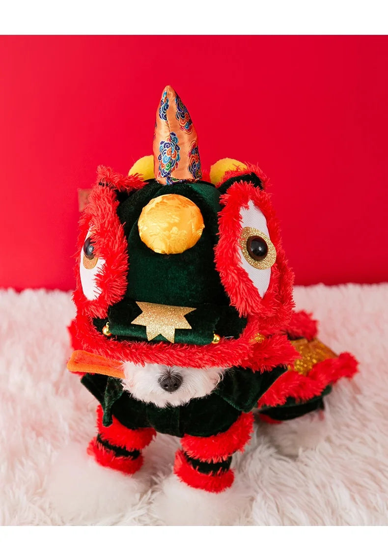 Chinese Style Chinese  Pet Outfits for Cats Dogs