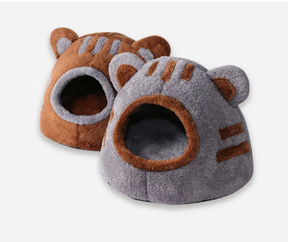 Cute Bear Head Shape Cave for Cats House