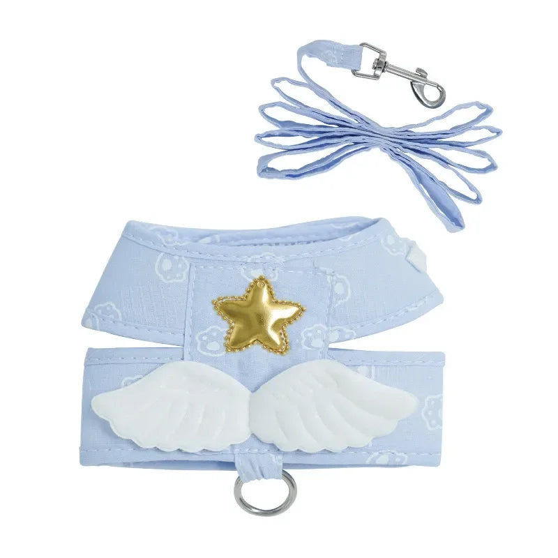 Angel Wing Vest Cat Dog Set