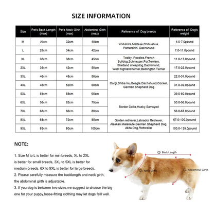 Rainy Season Raincoat Waterproof Pet Clothes