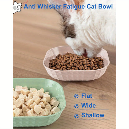 6pcs Non-Slip Cat Bowls Set