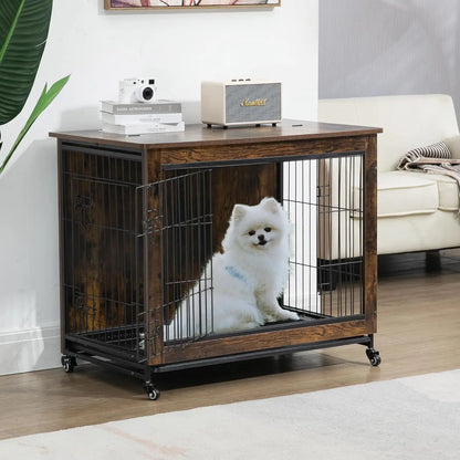 Rustic Dog Crate Furniture