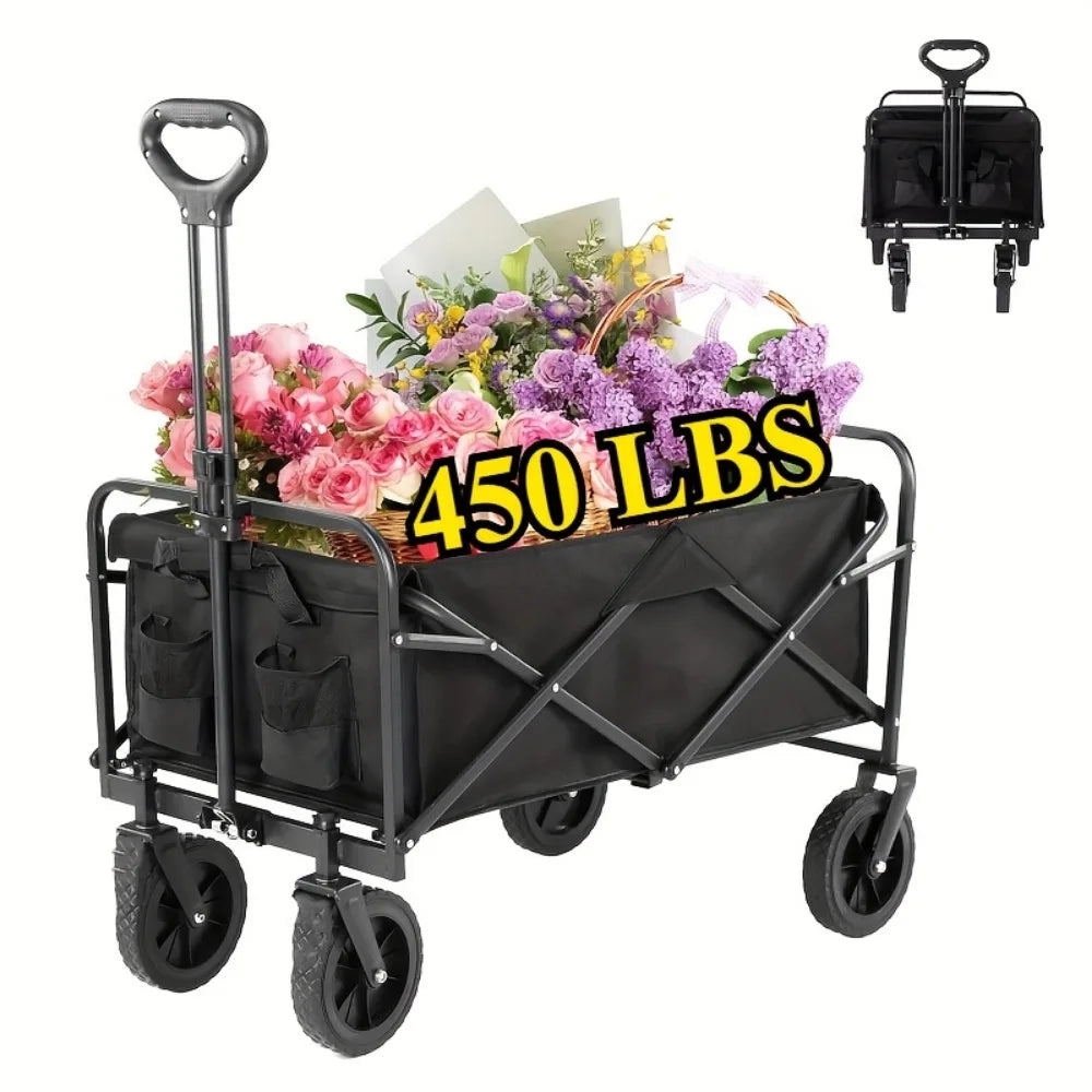 Heavy-Duty All-Terrain Folding Cart For Pets