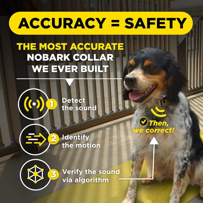 Smart NOBARK Detects Whining and Barking Collar