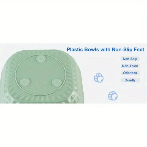 6pcs Non-Slip Cat Bowls Set