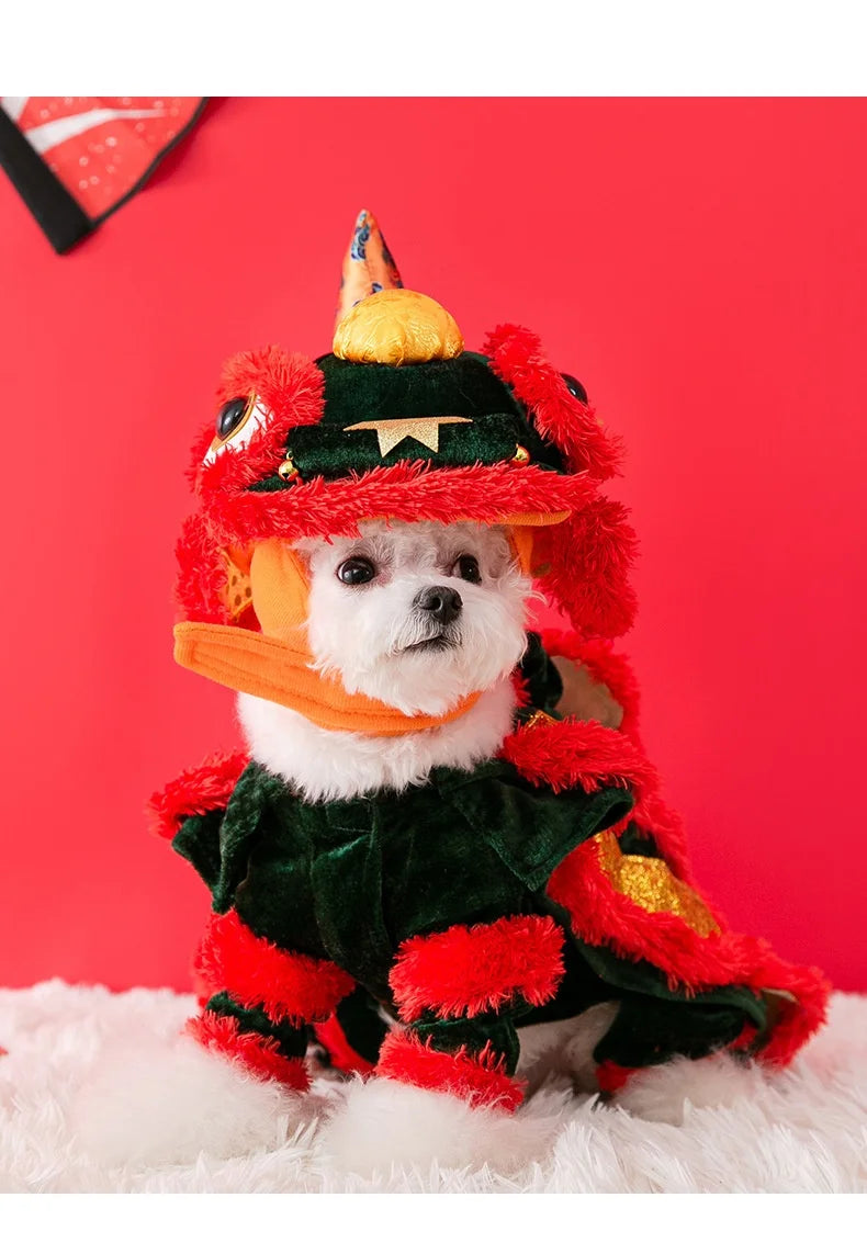 Chinese Style Chinese  Pet Outfits for Cats Dogs