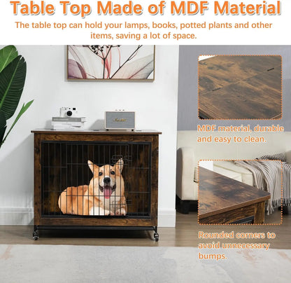 Rustic Dog Crate Furniture