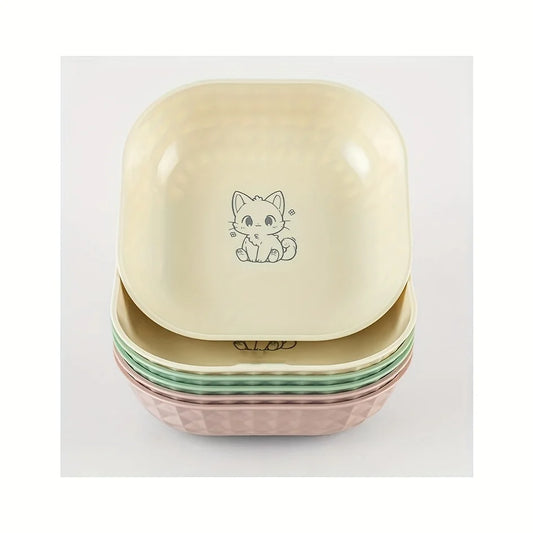 6pcs Non-Slip Cat Bowls Set
